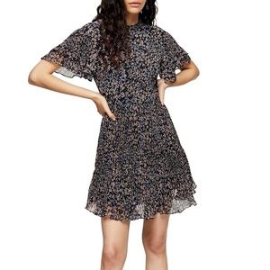 TopShop Ditzy Pleated Floral Dress